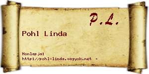 Pohl Linda névjegykártya